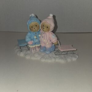 Cherished Teddies "Mariah & Celene" figurine Enesco Priscilla Hillman 2006